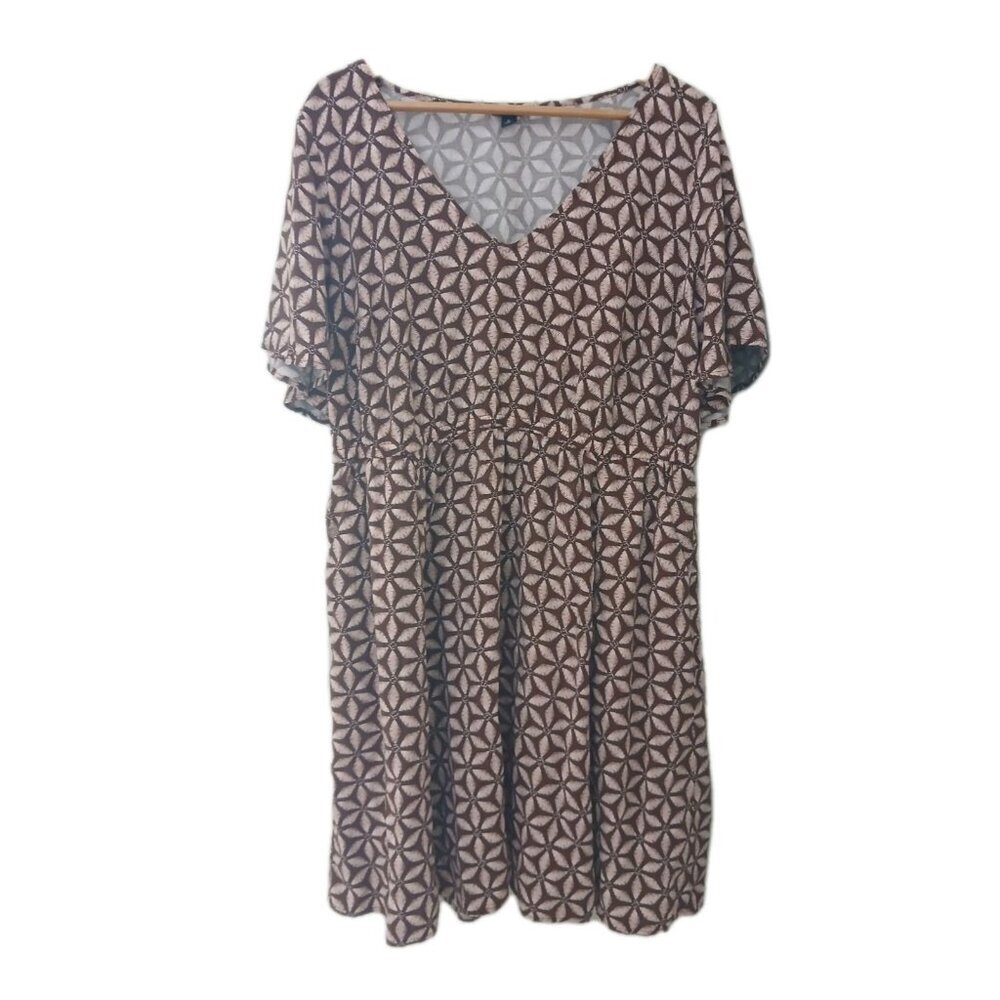 Torrid V-Neck Elastic‎ Waist Mini Dress